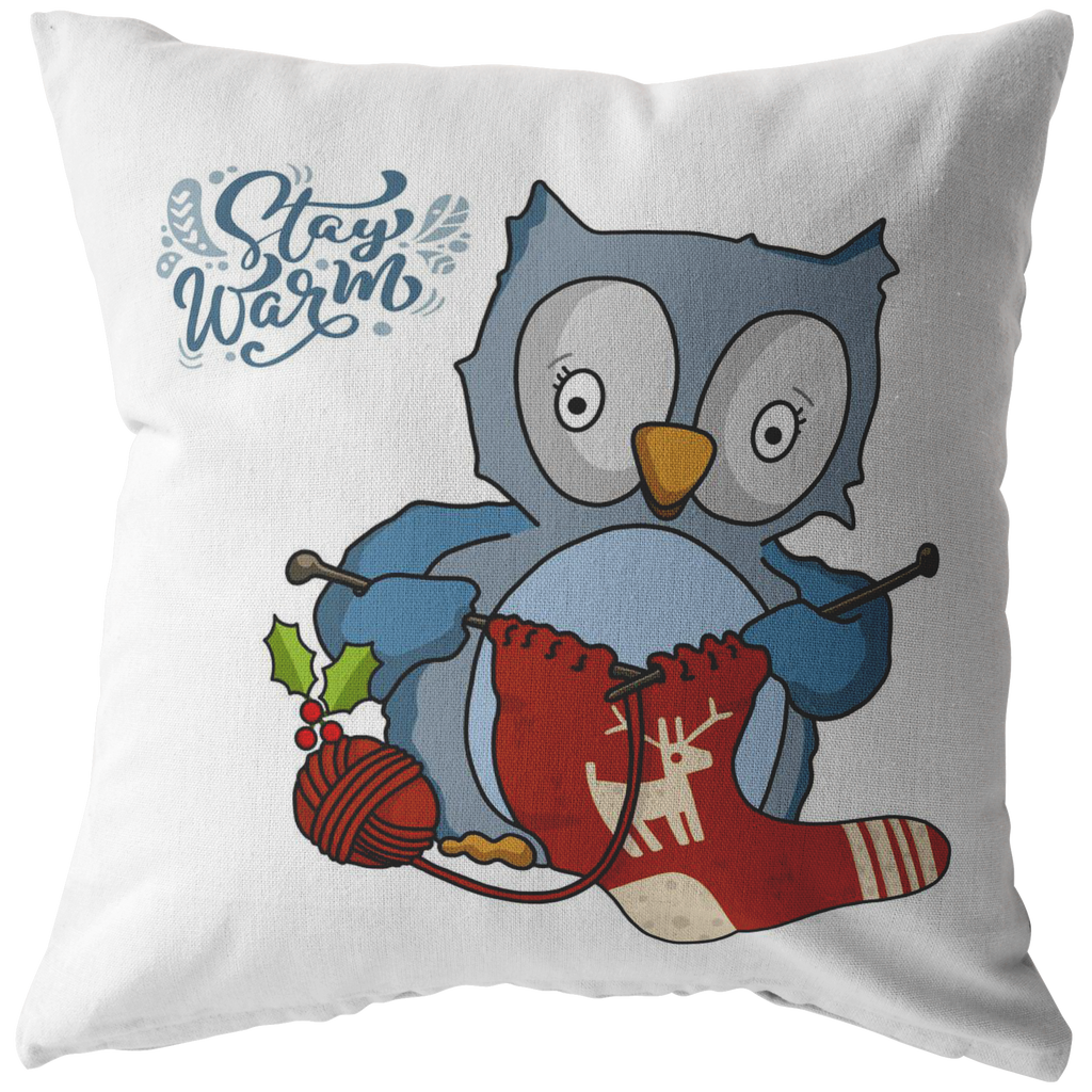Owl Christmas Pillow