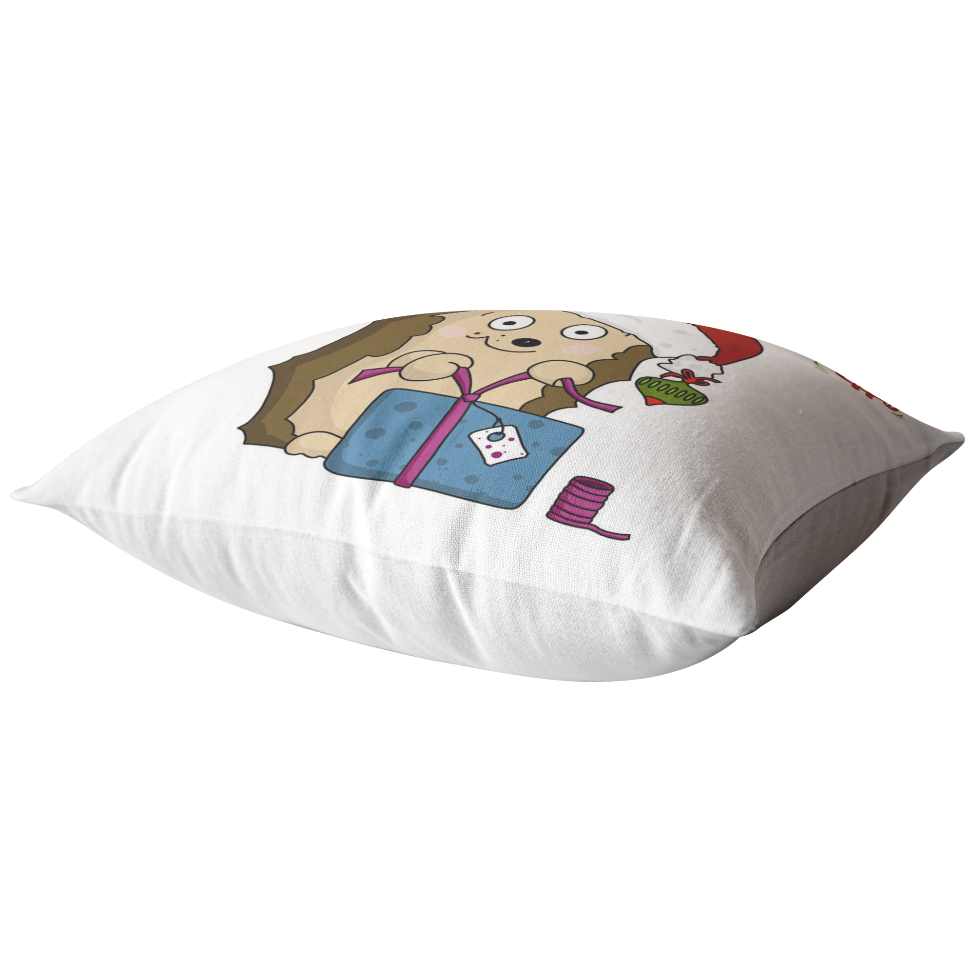Hedgehog Christmas Pillow