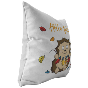 Cute Hedgehog Throw Pillow | Fall