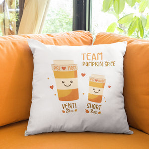 Pumpkin Spice Latte Throw Pillow