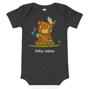 Personalized Baby Bear Bodysuit-My Woodland Animals