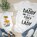 Daddy of a Little Foxy Lady Dad and Baby Set-My Woodland Animals