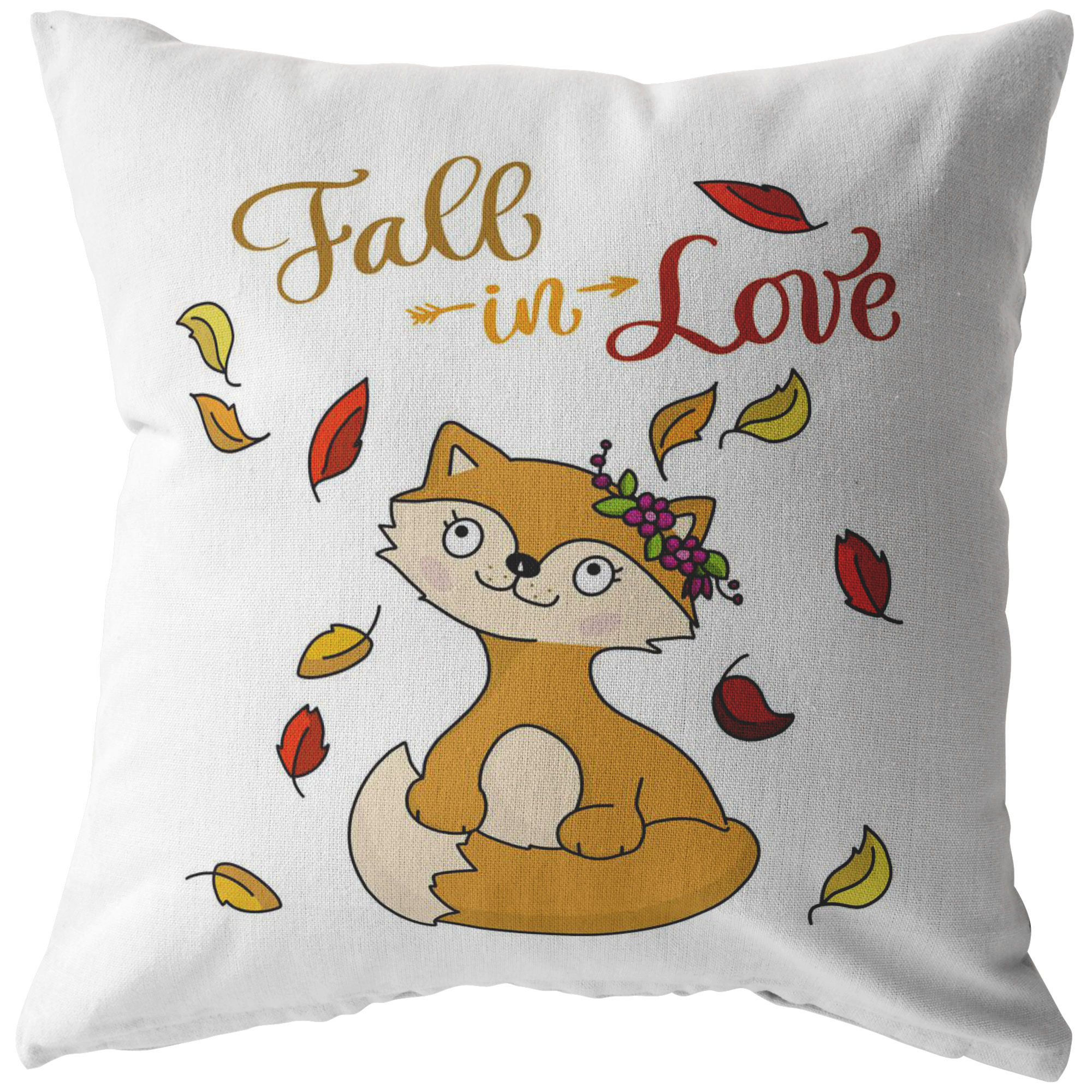 Dreamy Fox Throw Pillow | Fall