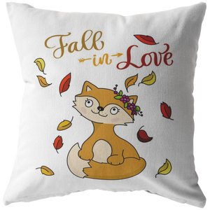Dreamy Fox Throw Pillow | Fall